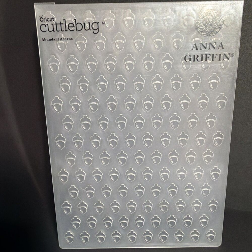 Anna Griffin Cuttlebug Abundant Acorns 5" x 7" Embossing Folder fall holiday